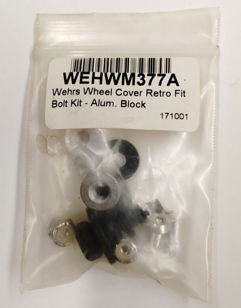 NEW Wehrs Machine WM377A Wheel Cover Conversion Nut & Bolt Kit 1/4" 20 Thread
