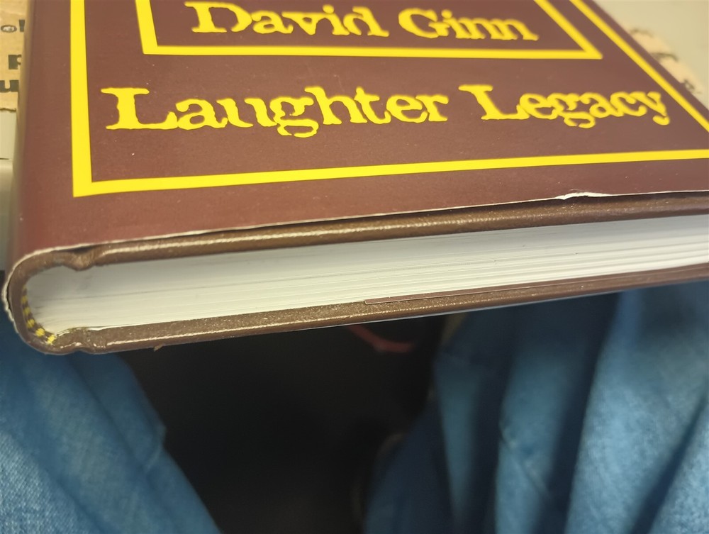 David Ginn Laughter Legacy Autographed Signed HC DJ