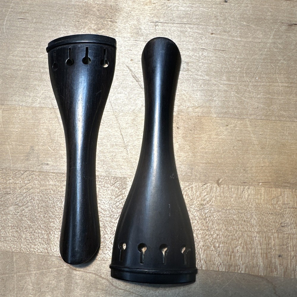 4 Ebony Viola Tailpieces