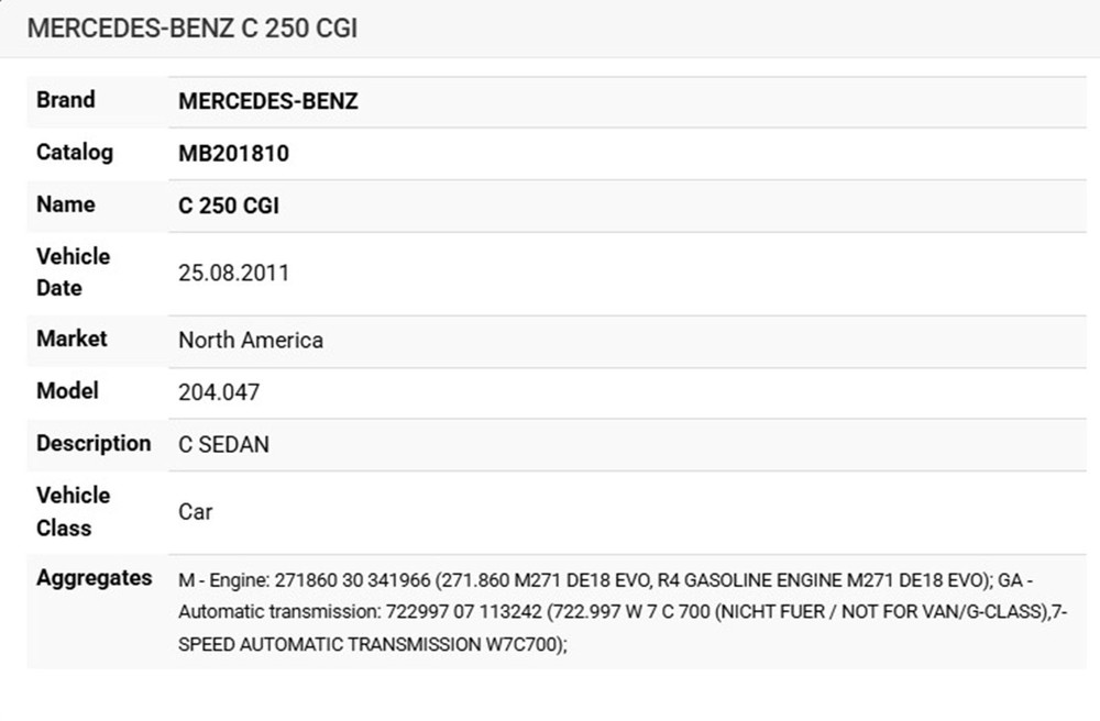 Mercedes Basic Carrier A 212 730 18 79