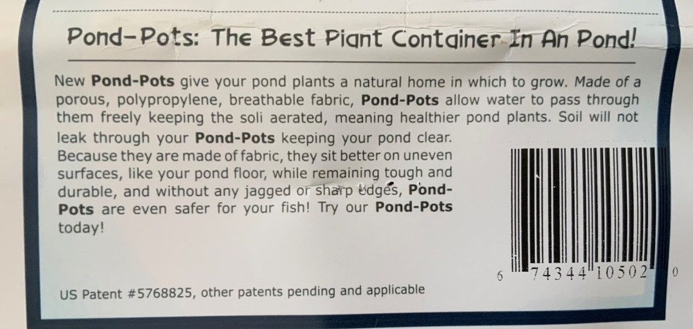 Smart Pot Pond-Pots #2 (2 gallon)