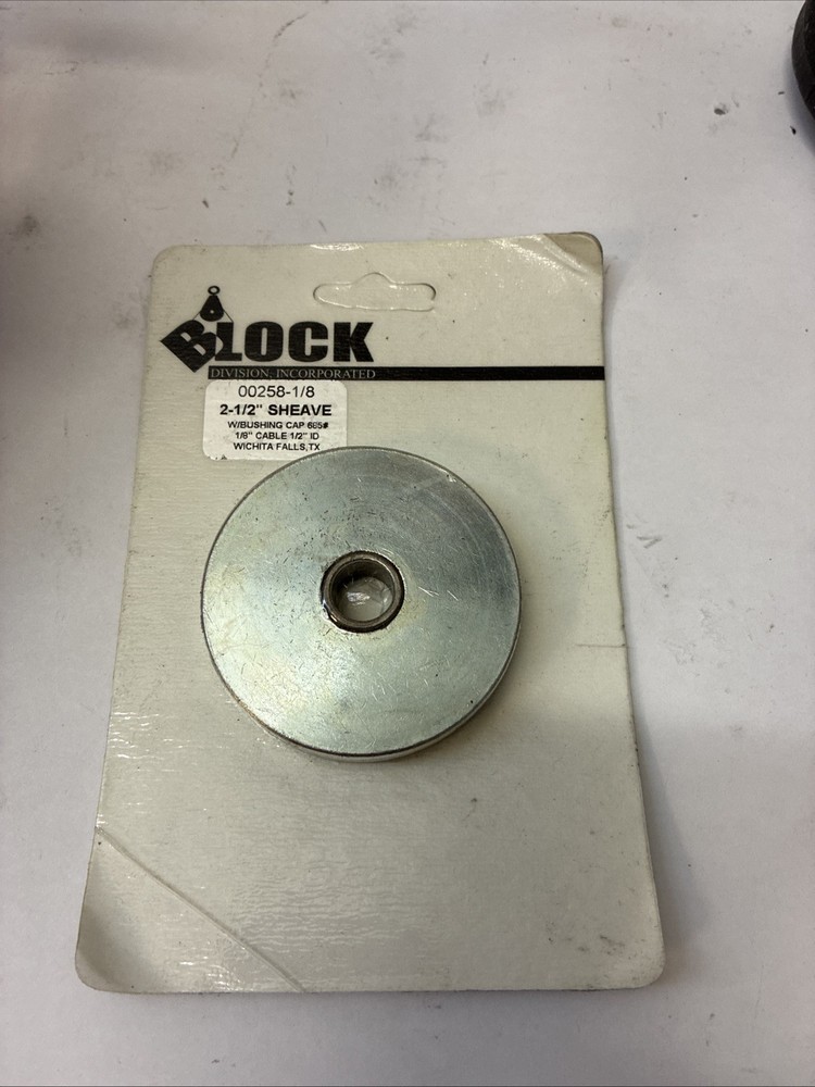00258-1/8 (2-1/2” Sheave,