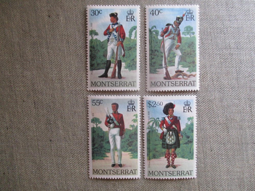 Montserrat, Scott# 401-404, MH