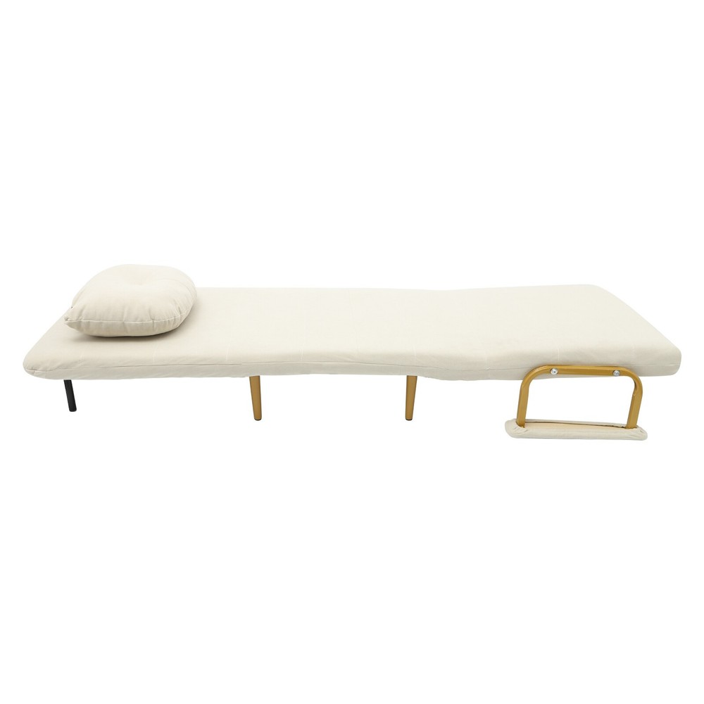 Convertible Sofa Bed Folding Sofa Bed with Pillow & 5-Gear Adjustable Backrest