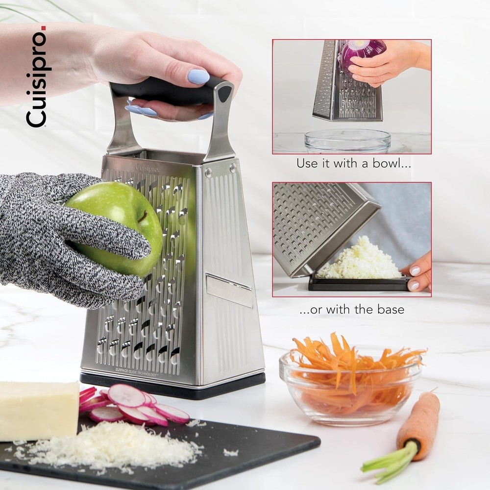 Surface Glide Technology 4-Sided Boxed Grater