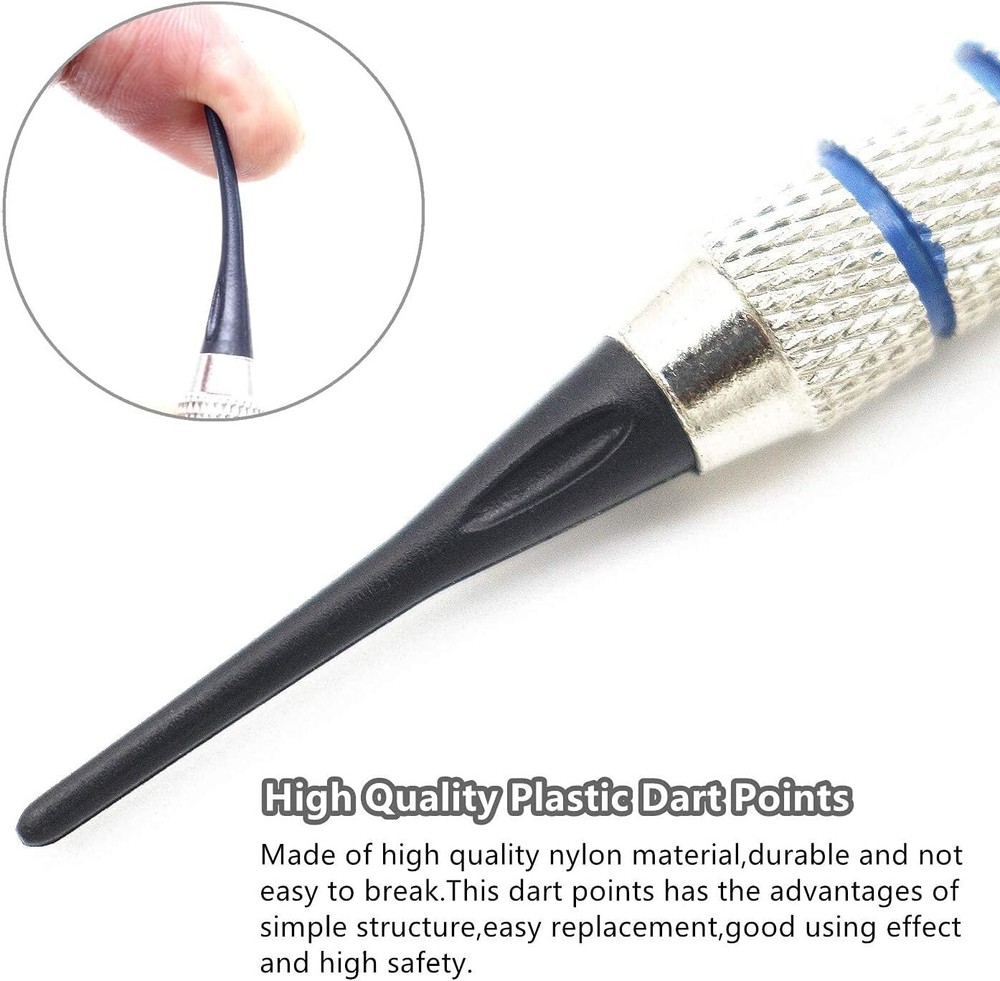 High-Quality 300 Pack Soft Dart Tips - 2BA Compatible for Easy Replacement