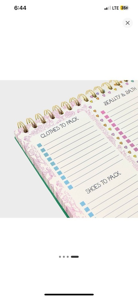 Roller Rabbit x Target Exclusive Activity Pick List Book Note Pad Notebook