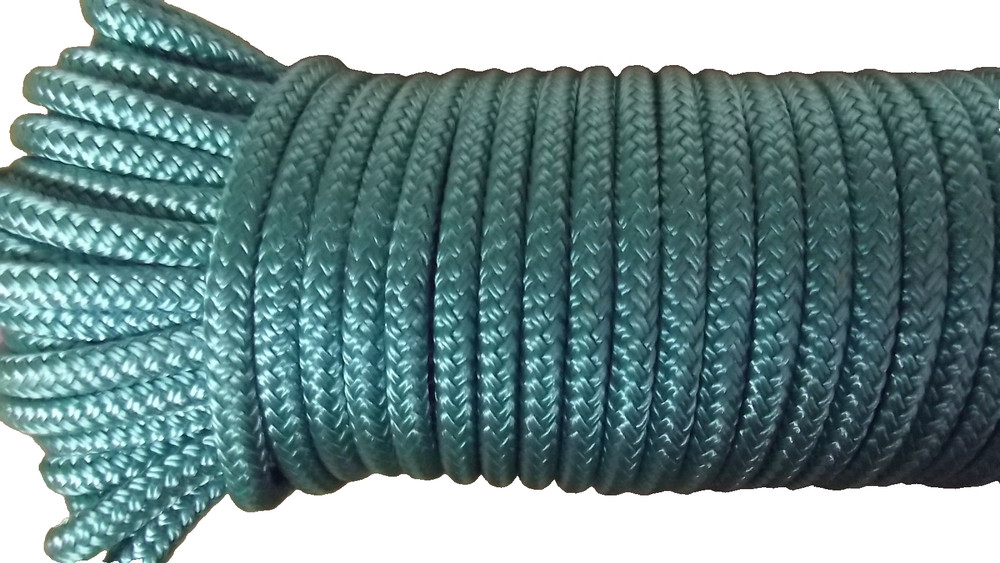 1/4" (6mm) x 75' Sail/Halyard Line, Double Braid Polyester, Sheets, Boat Rope