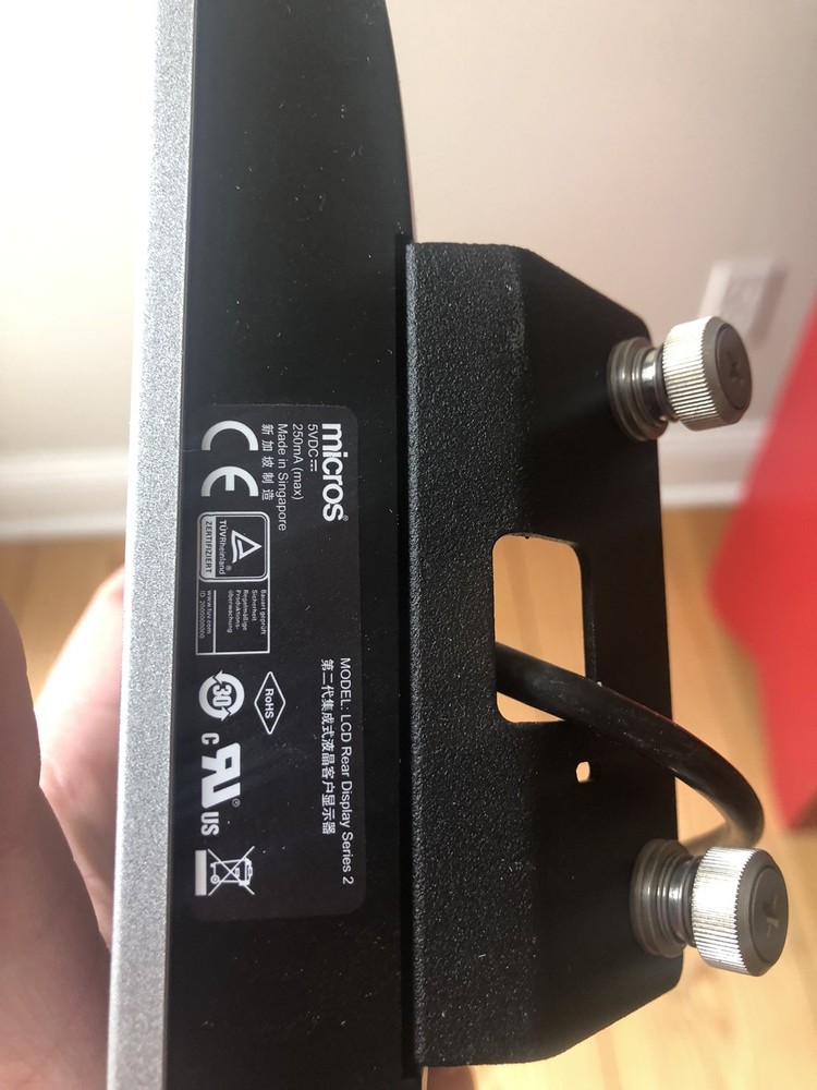 Micros WS6 Rear Customer Display (400381-001)