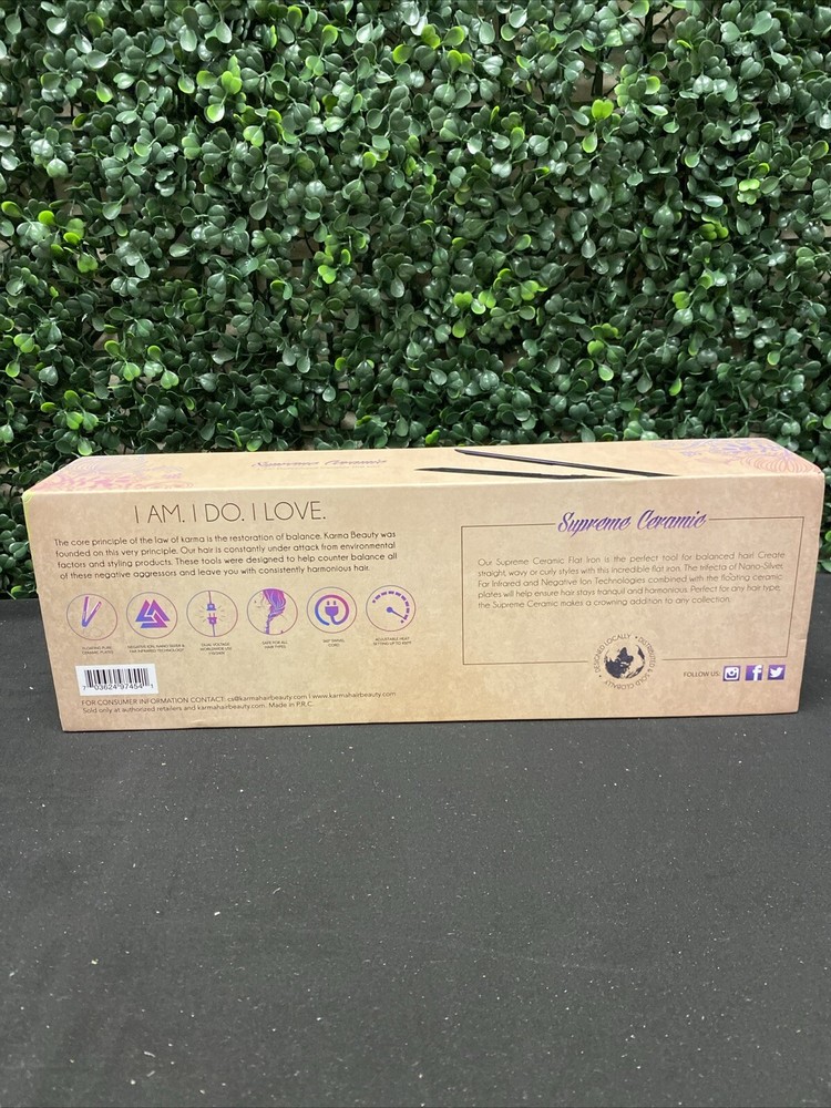 Karma Beauty Supreme Ceramic Flat Iron.