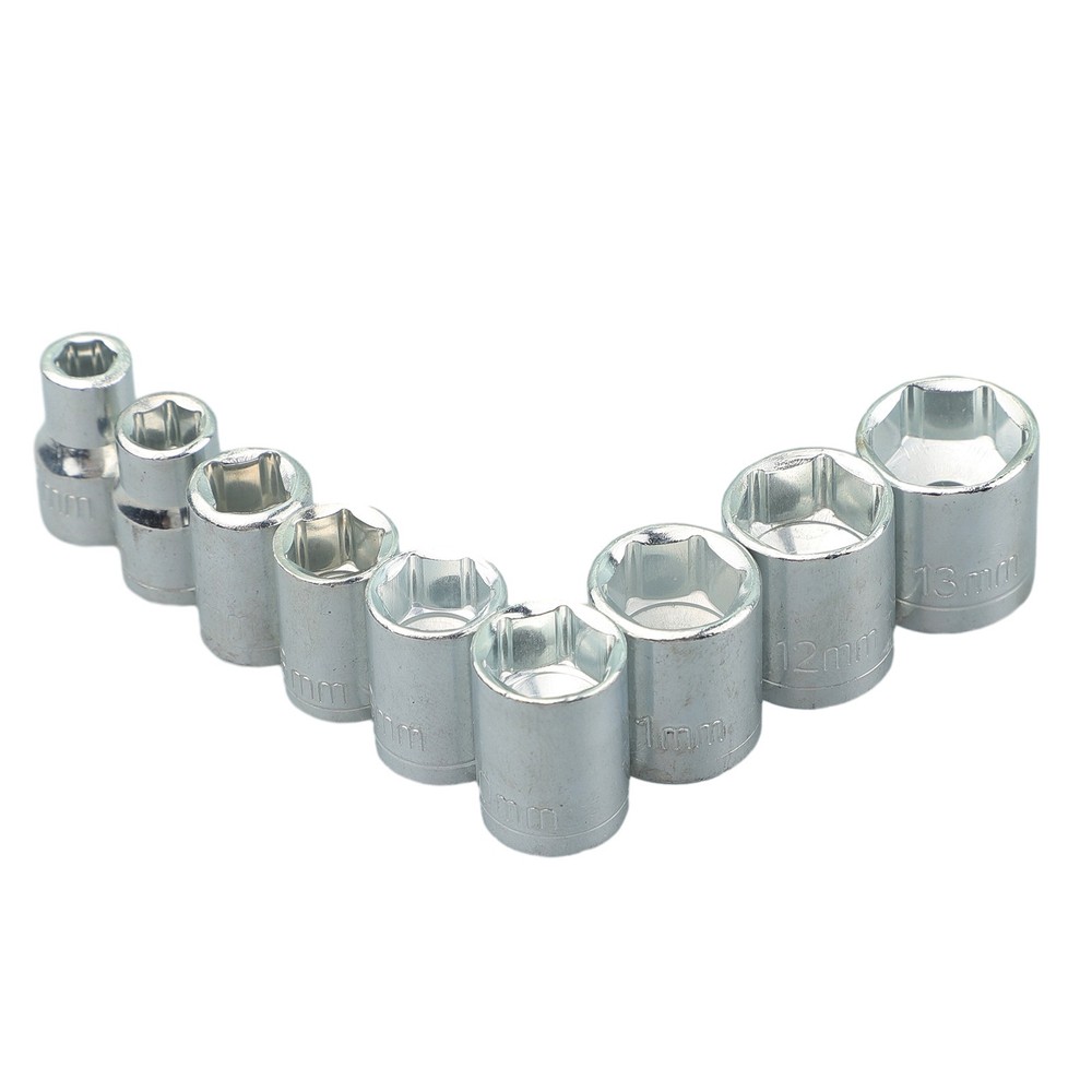 9 Pieces/set Hexagon Key Sleeve Socket Combination Carbon Steel Hexagon Socket