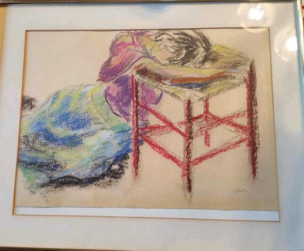 Woman In Pastel Chalks