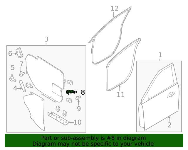 Genuine Ford Front Bracket DB5Z-78205A07-A
