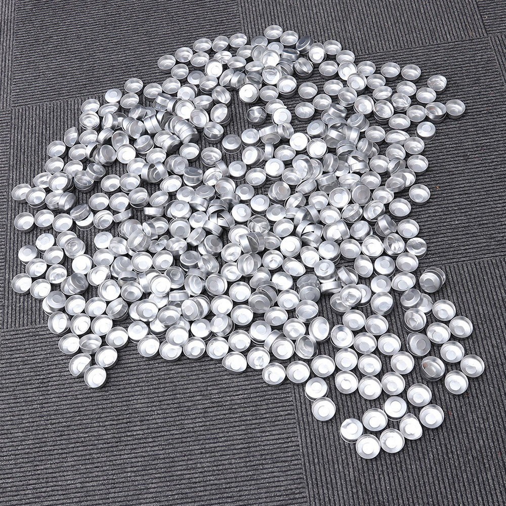 300 Pieces Aluminum Candle Making Containers Tea Light Empty Case