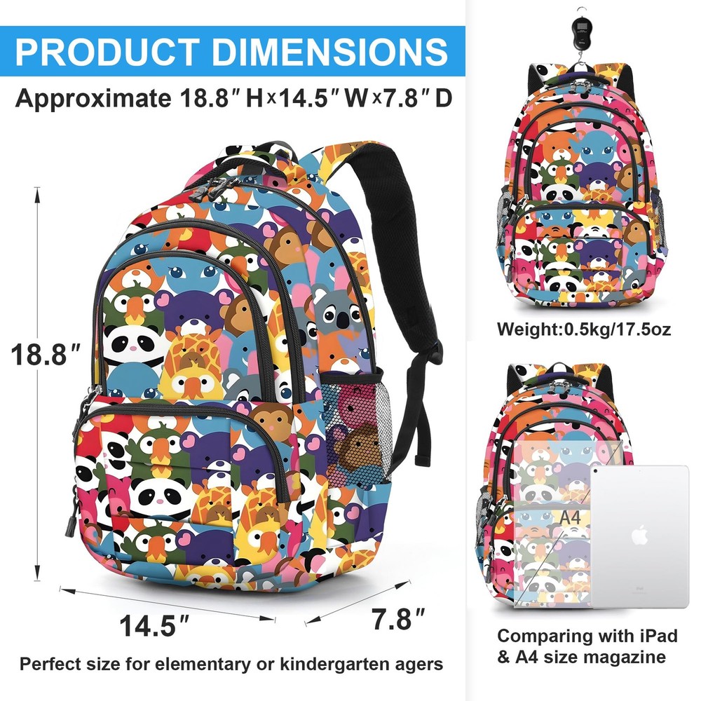 Lightweight Elementary Durable Backpack Student Kids Waterproof Backpack