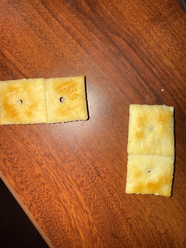 TWO Double Cheez-it’s, White Cheddar. RARE