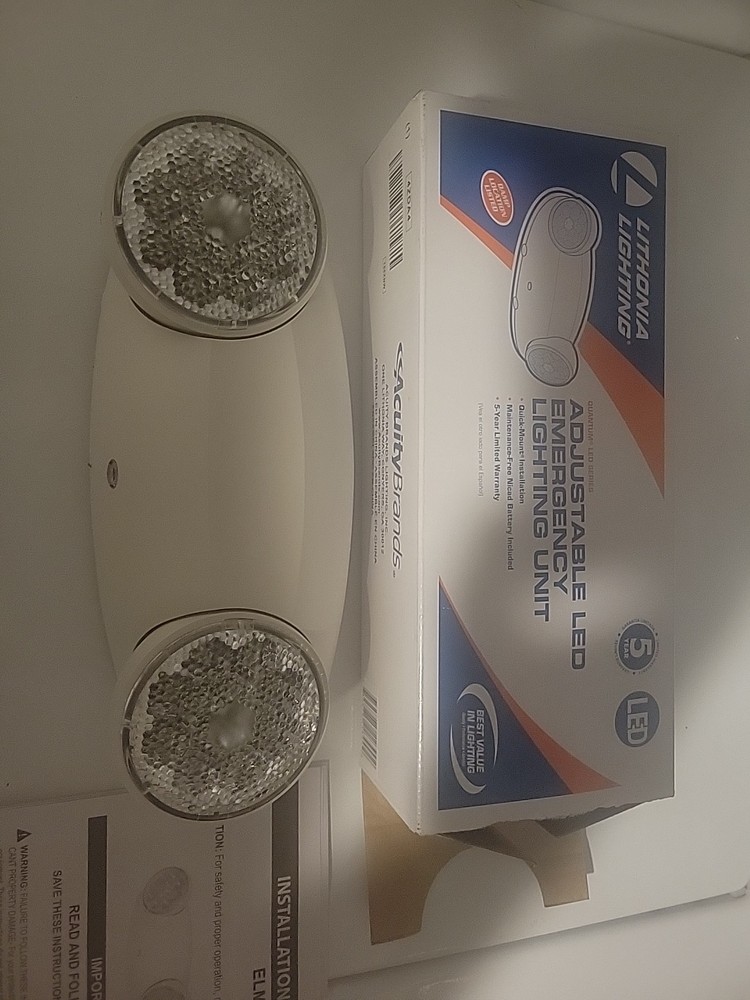 Adjustable Led Emergency Lighting Unit New Open Box