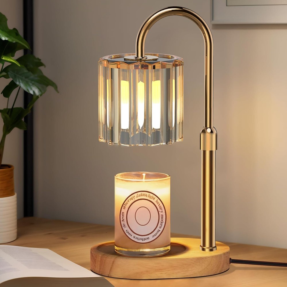 Candle Holding Light with Timer Dimmer, Height Adjustable, with 2 Bulbs