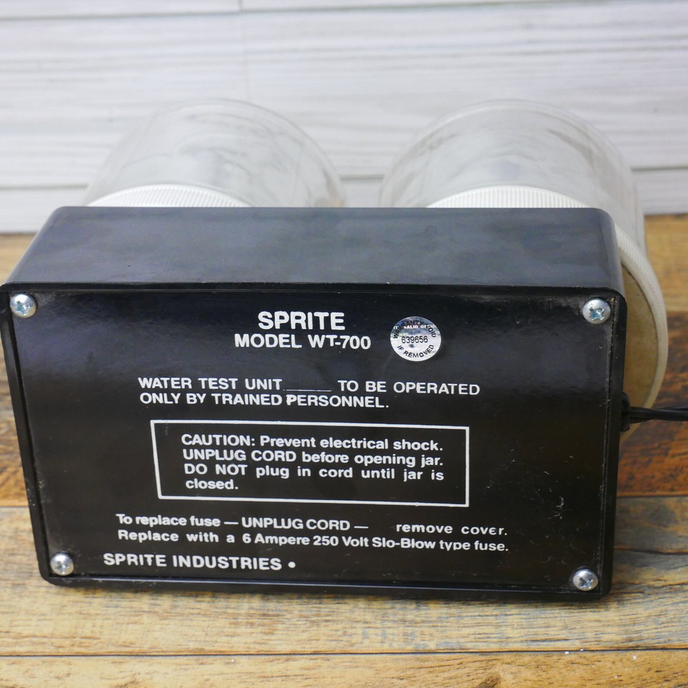 Sprite Model WT-700 Water Test Unit - FOR PARTS UNTESTED Read Description
