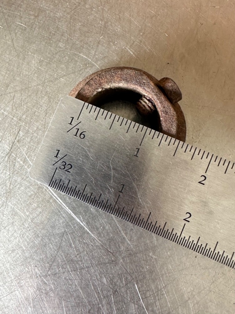 Vintage Matching Barbell Collars Weight Plates