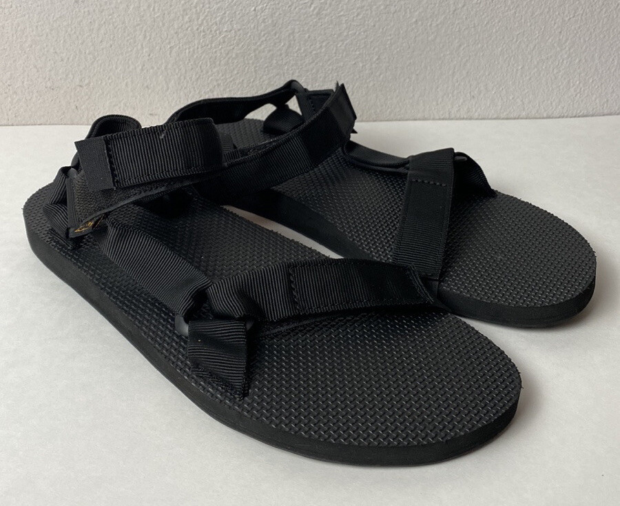 Teva mens universal sandals adjustable ankle strap black size 11