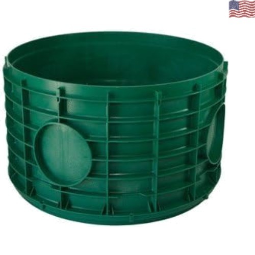 High-Density Polyethylene 16X12 Septic Tank Riser - Durable & Stackable Green