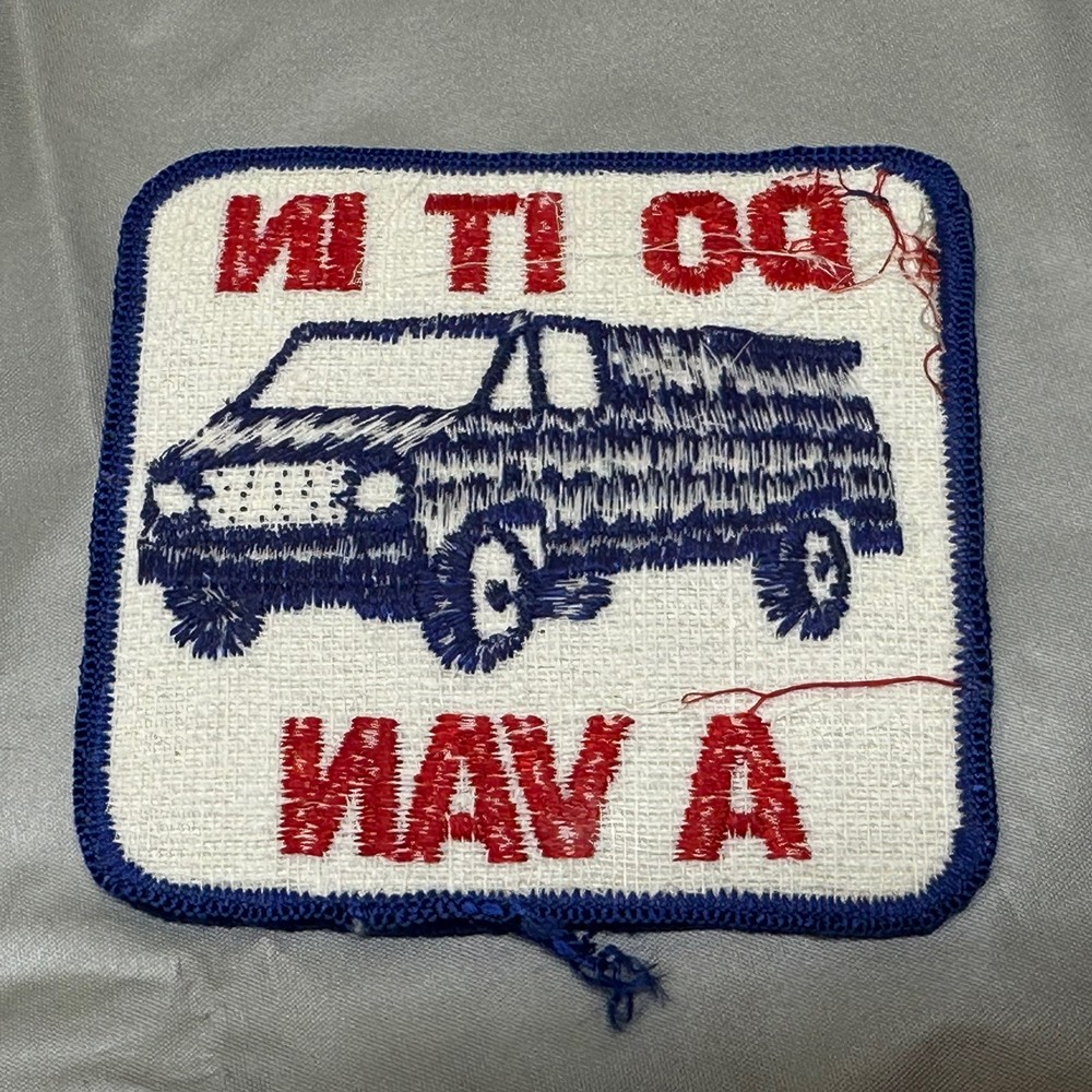 Vintage NOS Patch Do It In A Van Shirt Jacket Hat