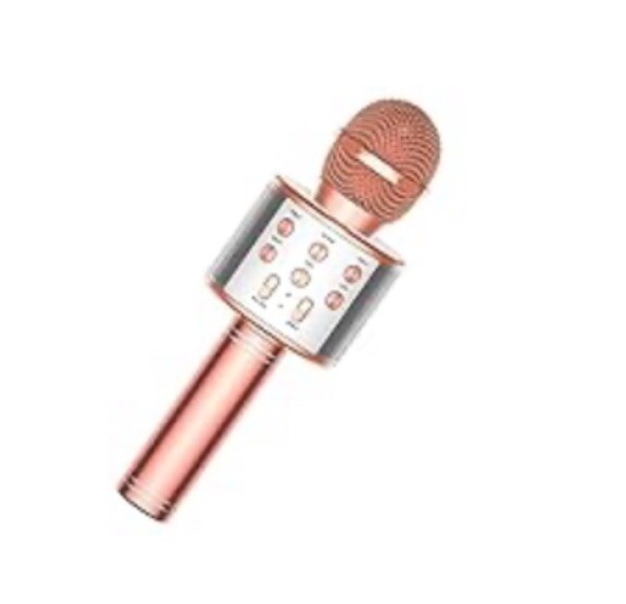 TRONICMASTER Wireless Karaoke Microphone Bluetooth Rose Gold