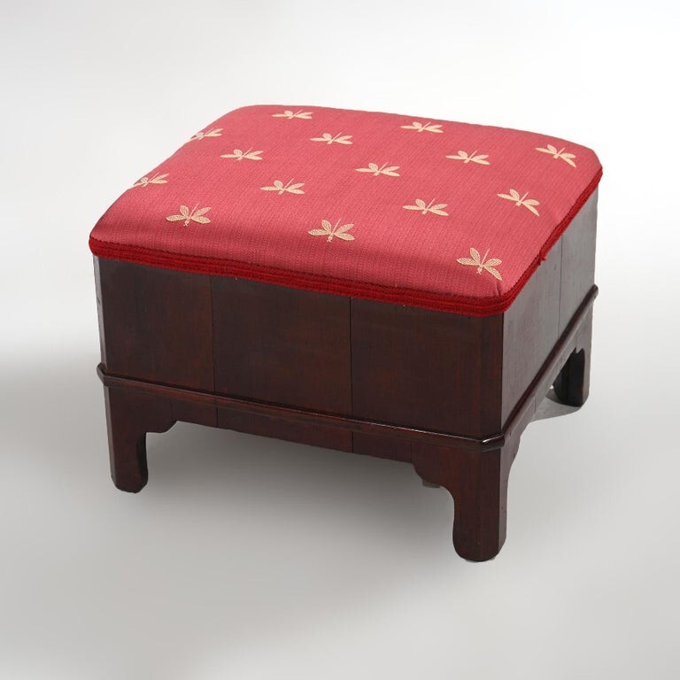 Classical American Empire Mahogany Stool C1840