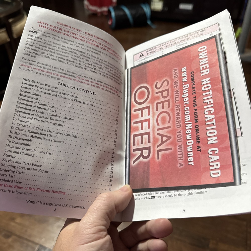 Ruger Lc9 Instruction Manual 2011 39 Pages
