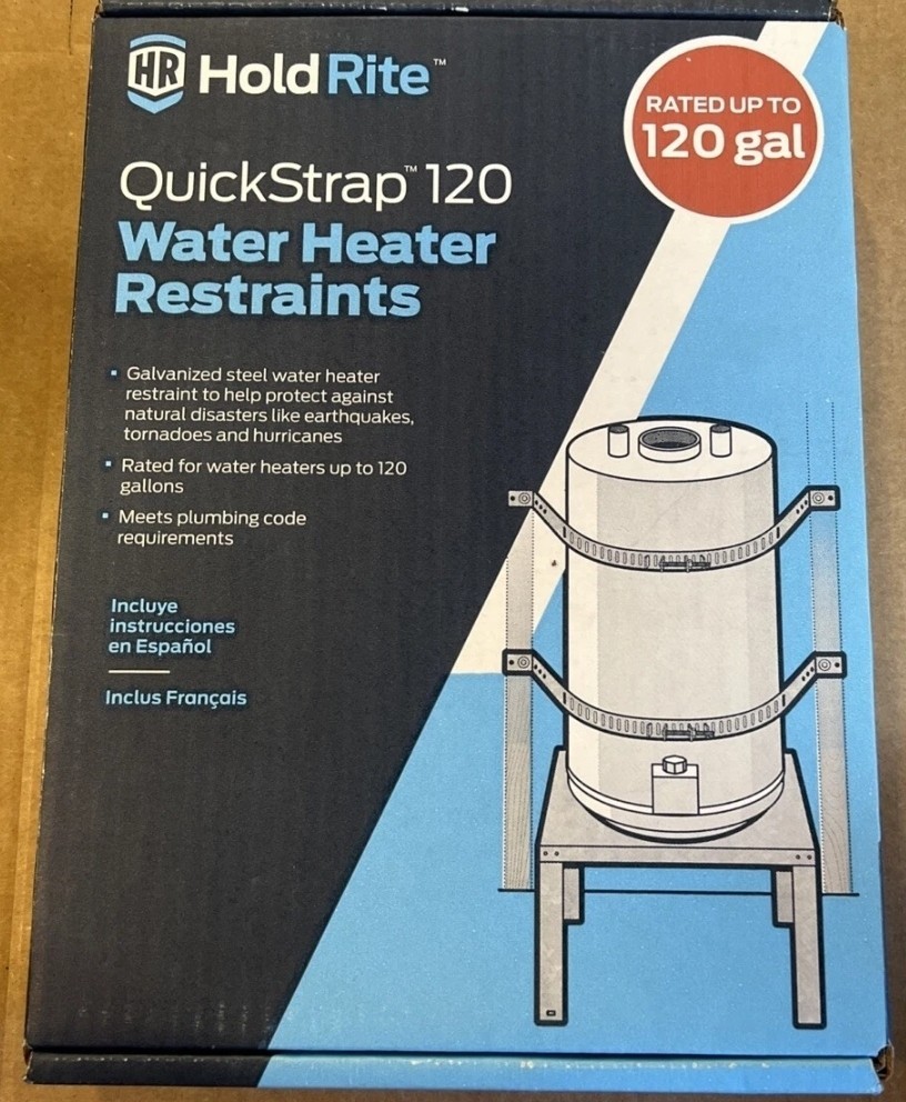Holdrite QS-120 Galvanized QuickStrap for 120 Gallon Water Heater New In Box!!