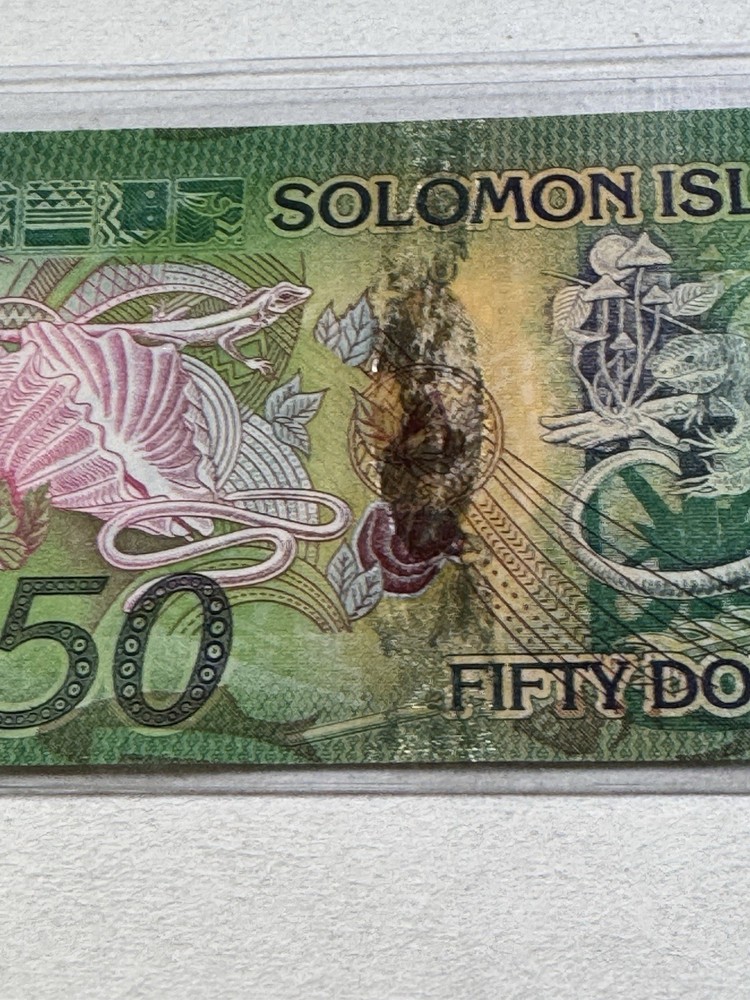 2013 Solomon Island $ 50 Banknote P# 35