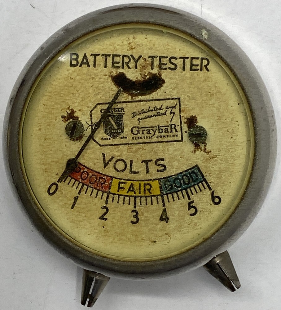 Vintage GARYBAR ELECTRIC CO. 6v BATTERY TESTER