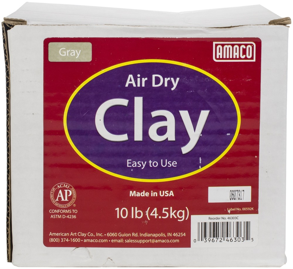 Air-Dry Modeling Clay 10lb Gray