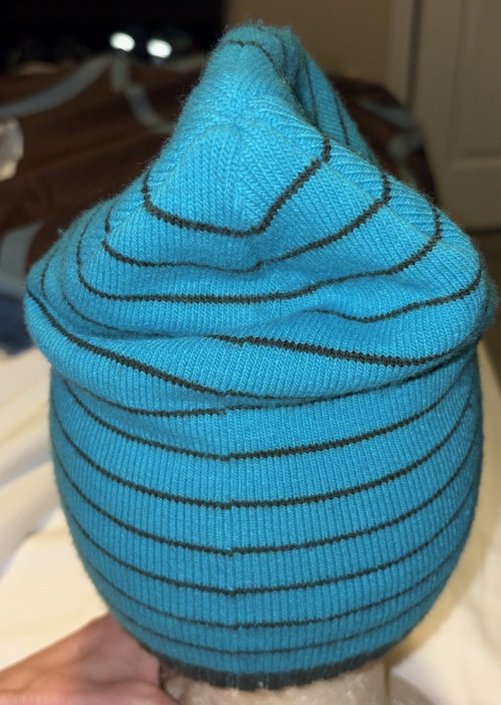 Youth UNDER ARMOR Blue Stripe Beanie Acrylic & Elastane