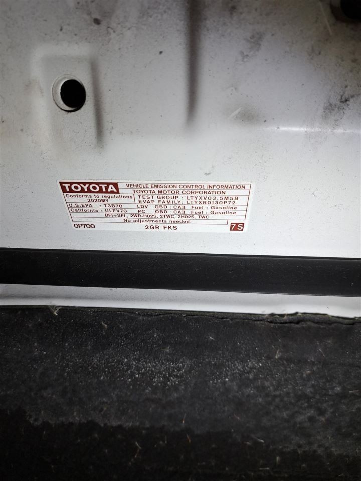 2020 Camry Camera/Projector Sku#4424583