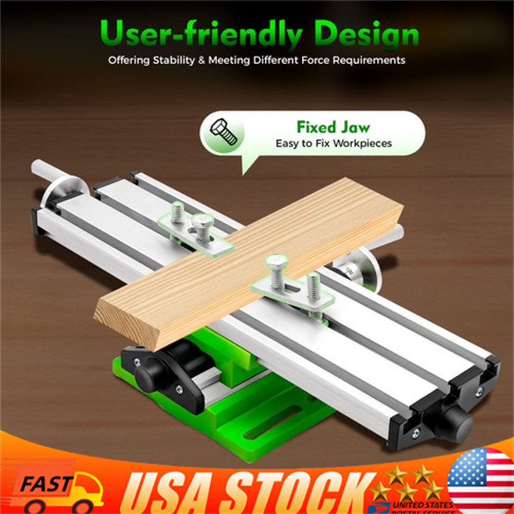 Multifunctional Milling Machine Work Table 2 Axis Cross Slide Bench Drill Vise