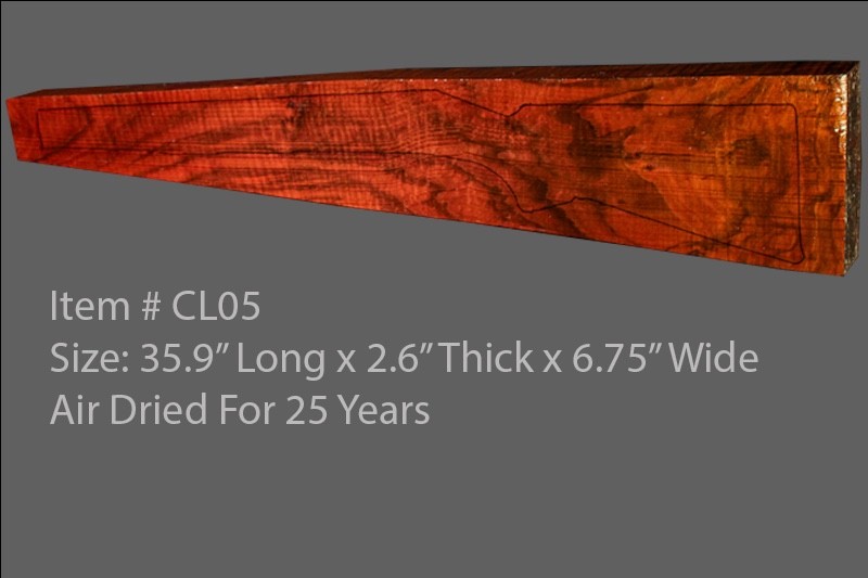 Claro walnut rifle gunstock blank, cl5