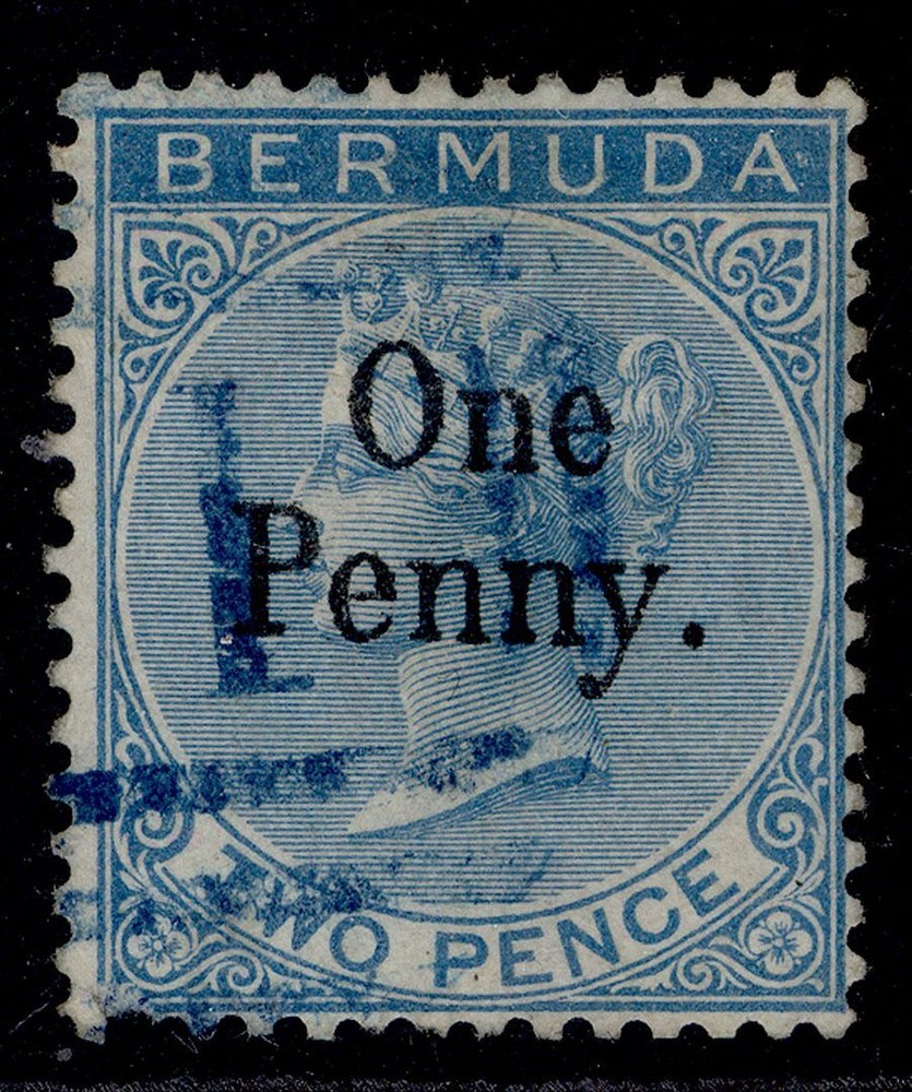 BERMUDA QV SG15, 1d on 2d, USED. Cat £375.