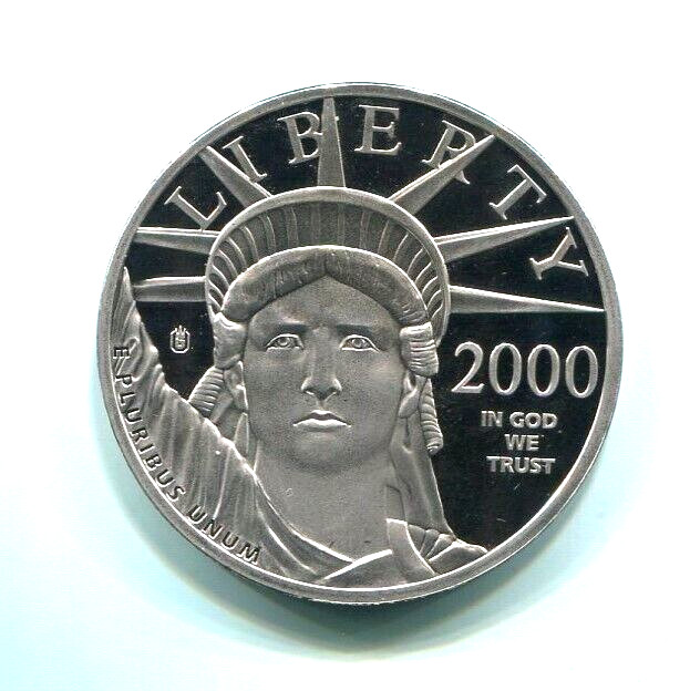 SPECTACULAR PLATINUM LAYERED  $100 EAGLE, 2000  (COPY)