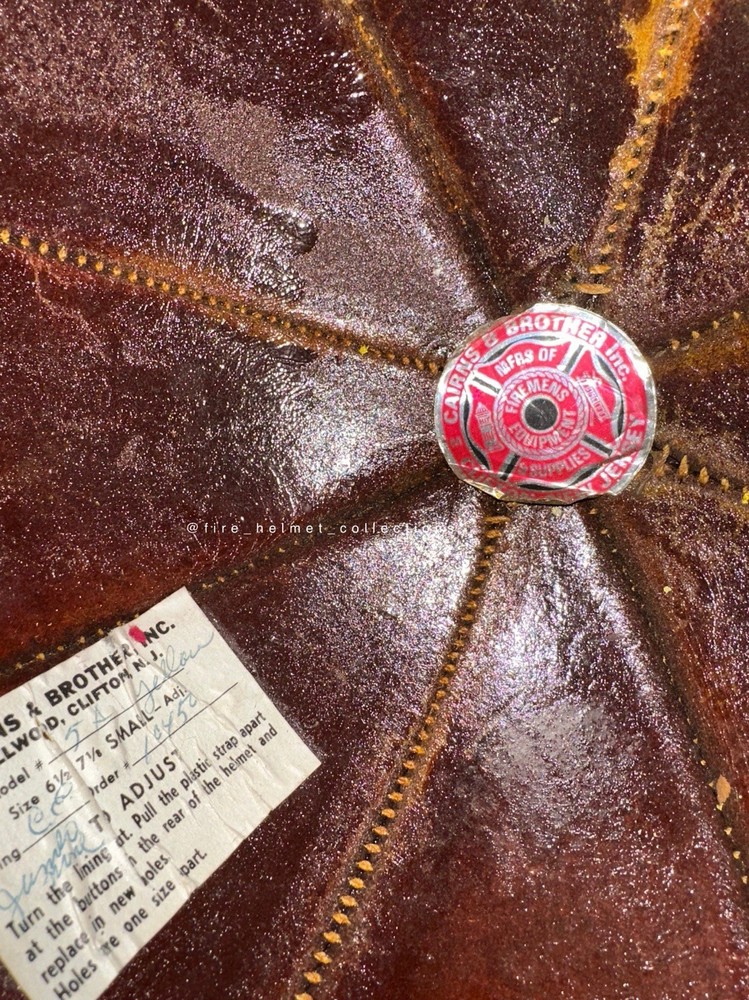 Cairns Leather Fire Helmet Size Small Adjustable