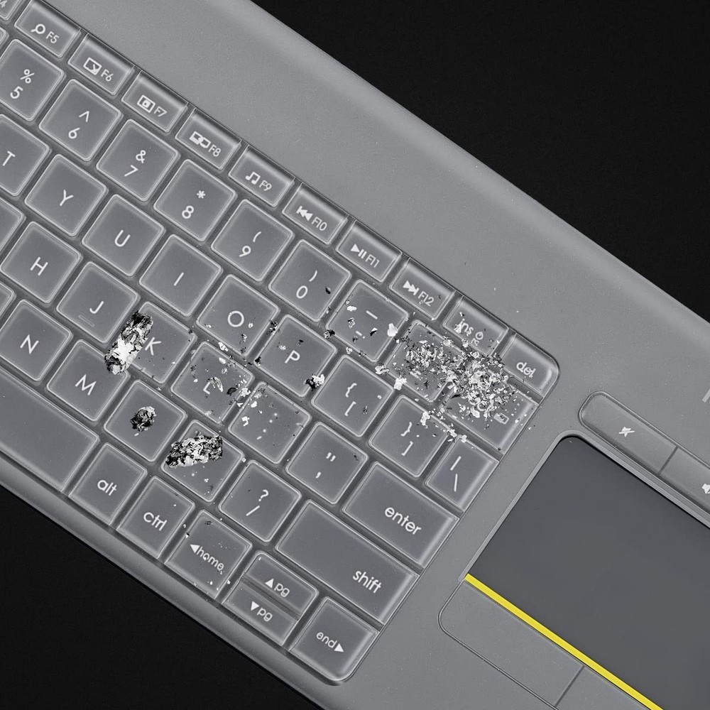 Logitech K400 Plus Keyboard Cover Clear Silicone Skin Wireless Touch Protector
