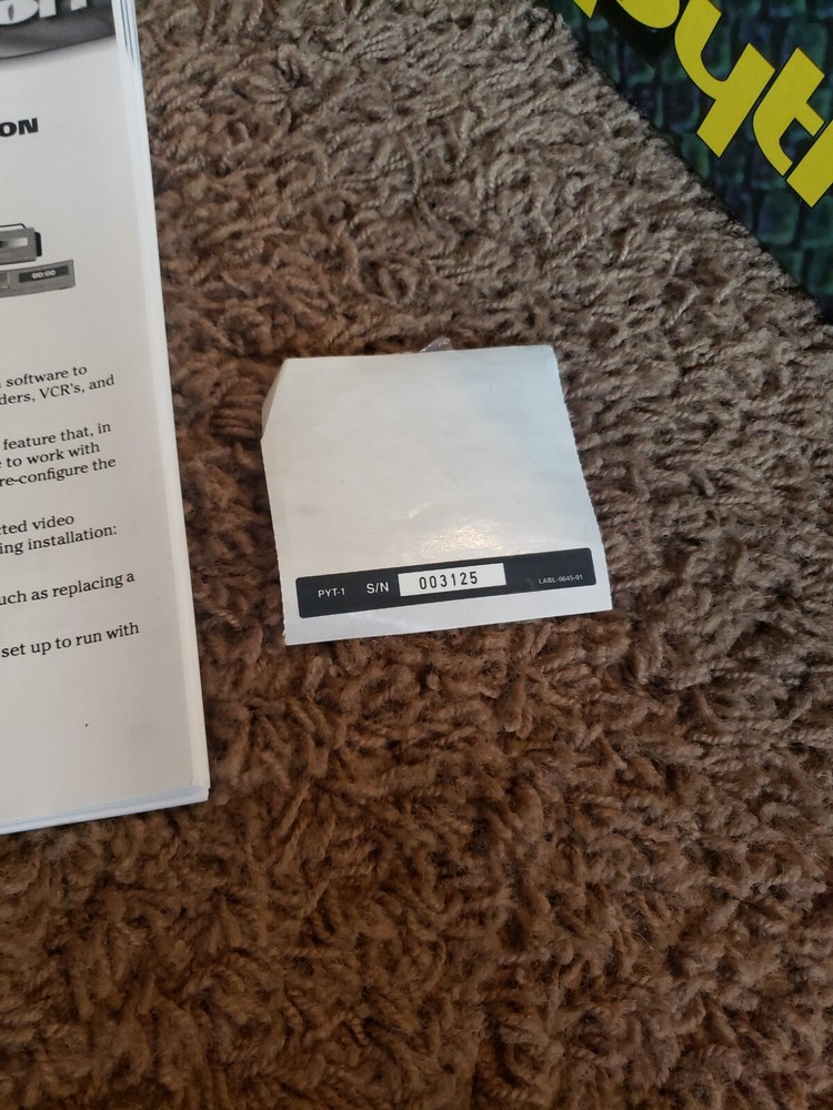 Vintage Gaming Videonics Python Video Capture Card w/ Free Software Complete