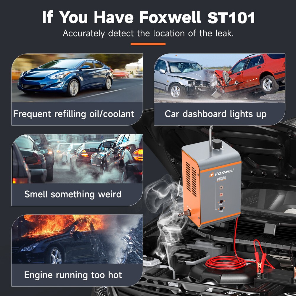 Foxwell Precision Leak Detection Tool Smoke Machine Professional Auto Diagnostic