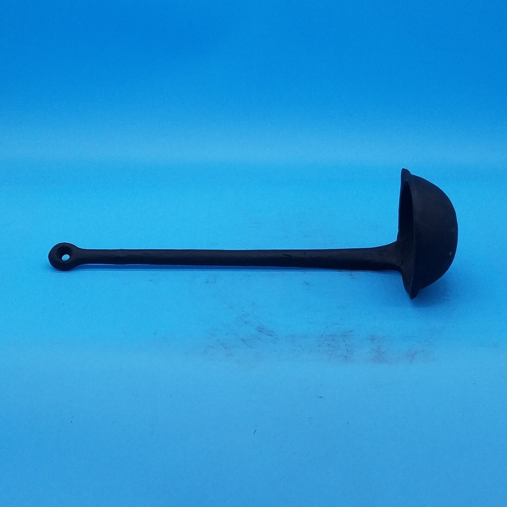 Cast iron double spout label unbranded 3"x 13 " overall