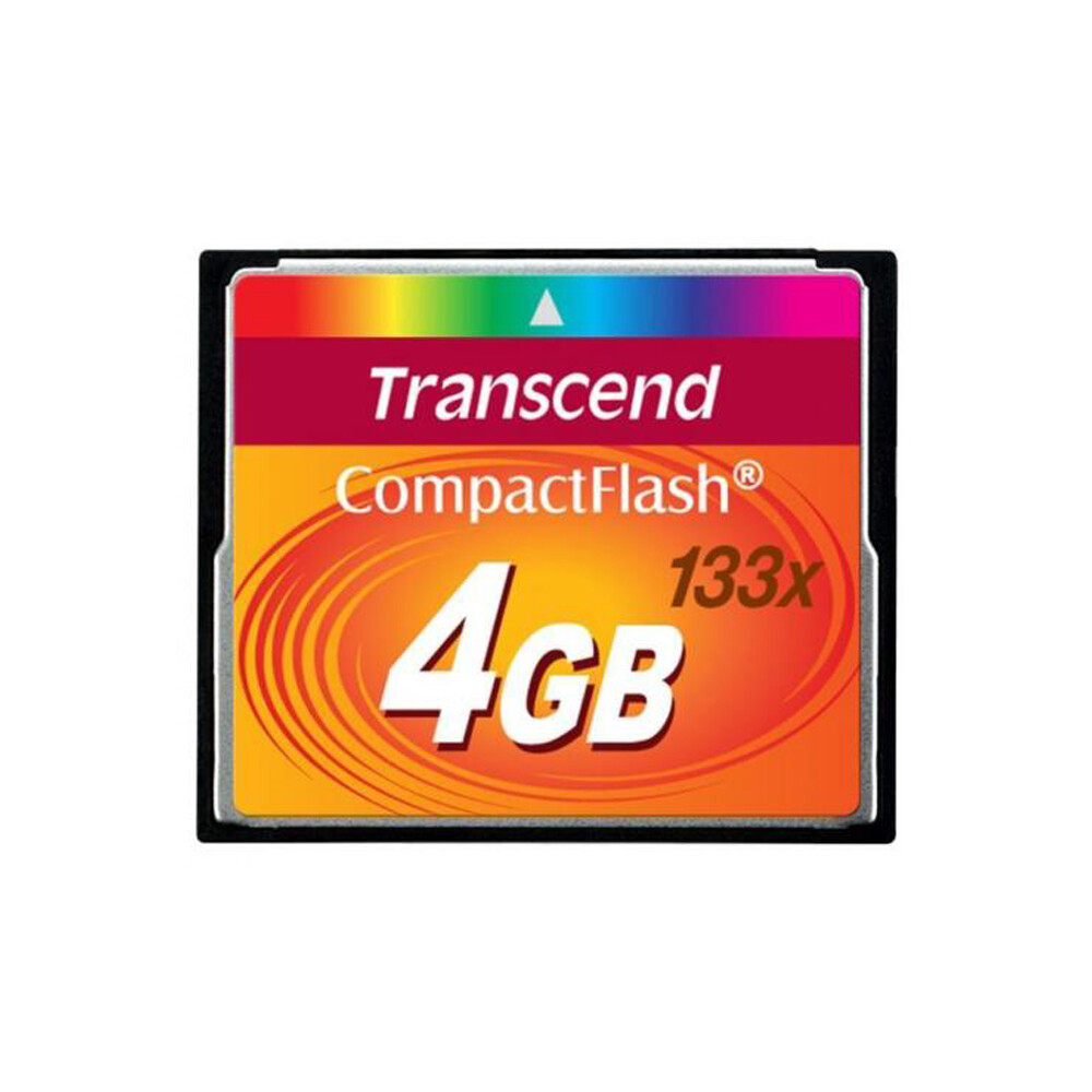 Transcend CF Memory Card 4GB 133x Compact Flash Card