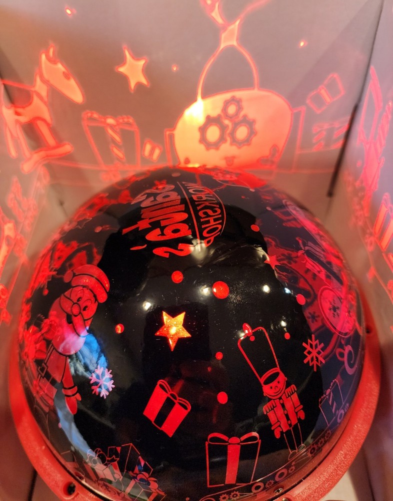 LED Christmas Light Show Santas Workshop Tabletop Projection NEW