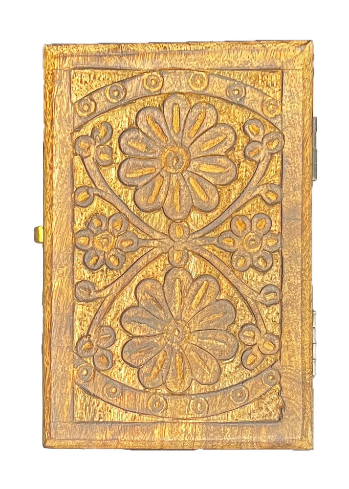 Mango Wood Engraved Rectangular Medium Sized Box