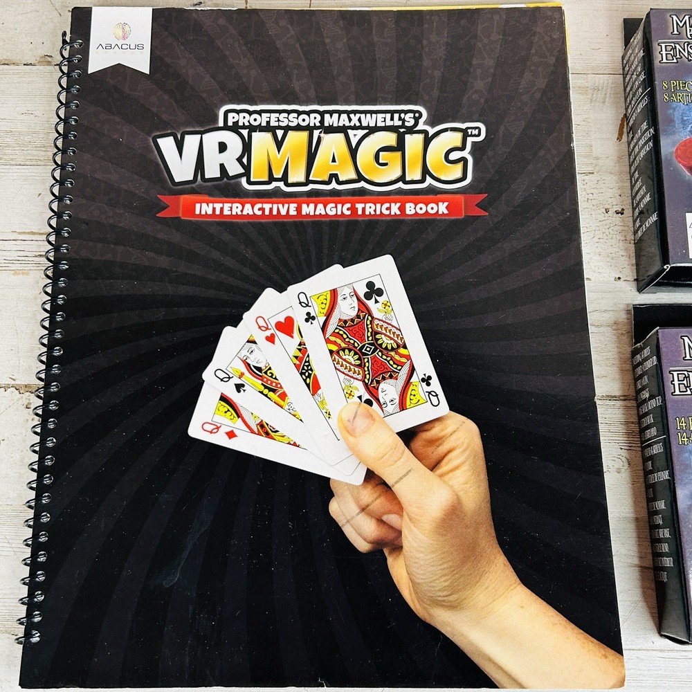 Professor Maxwell’s VR Magic Trick Book & 2 Unopened Magic Game Show Kits