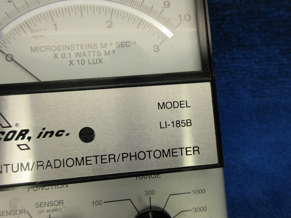 Li-Cor LI-185B Quantum/Radiometer/Photometer, I-193SB Spherical Adapter & Sensor